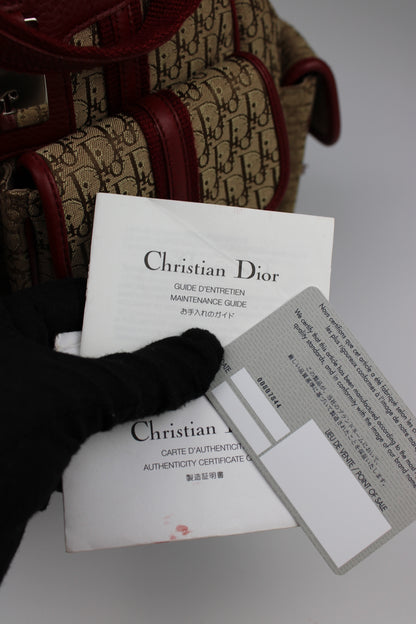 Dior Monogram Columbus Hobo Bag 2006