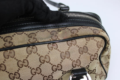 Pre-owned Gucci Monogram Interlocking GG Twins Shoulder Bag