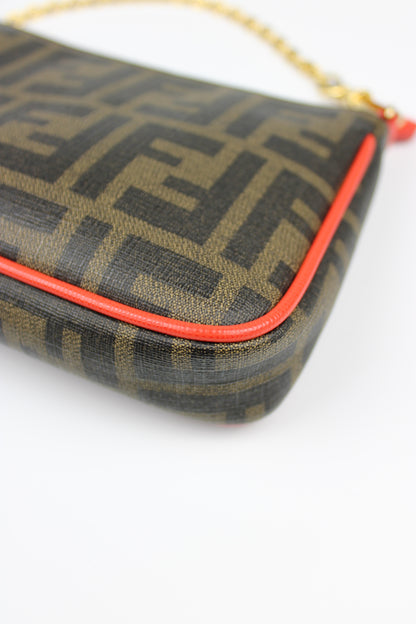 Fendi Zucca Chain Pochette Bag