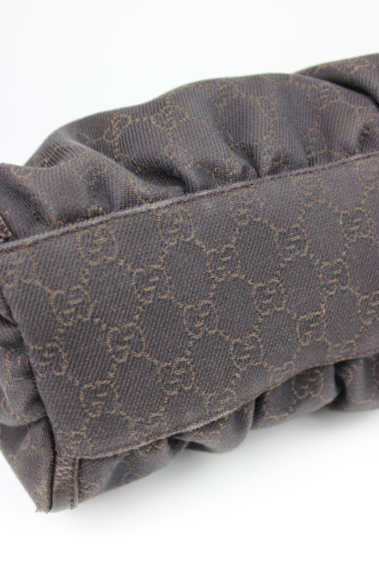 Gucci Monogram Abbey Denim Bag