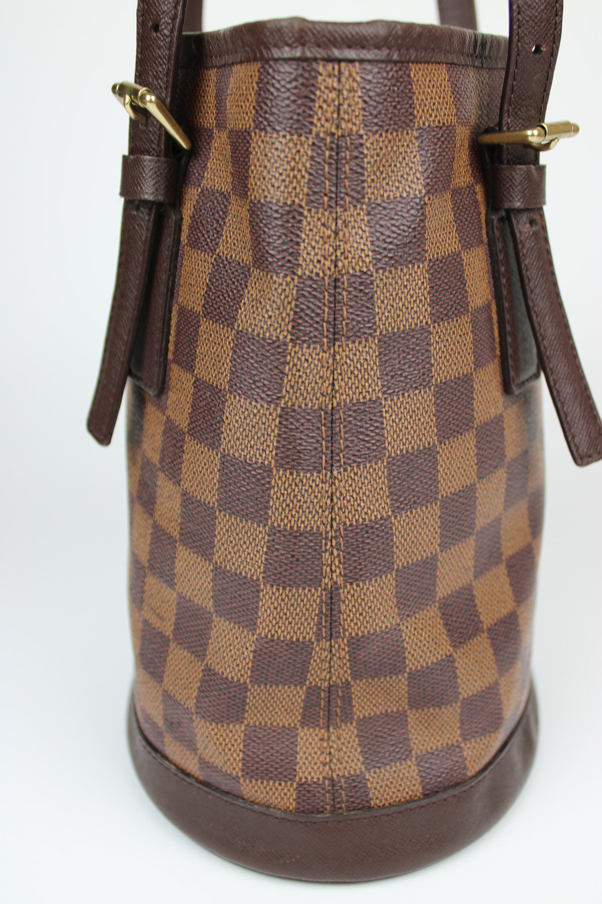 Pre-owned Louis Vuitton Damier Ebene Bucket Bag 1998
