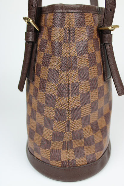 Pre-owned Louis Vuitton Damier Ebene Bucket Bag 1998