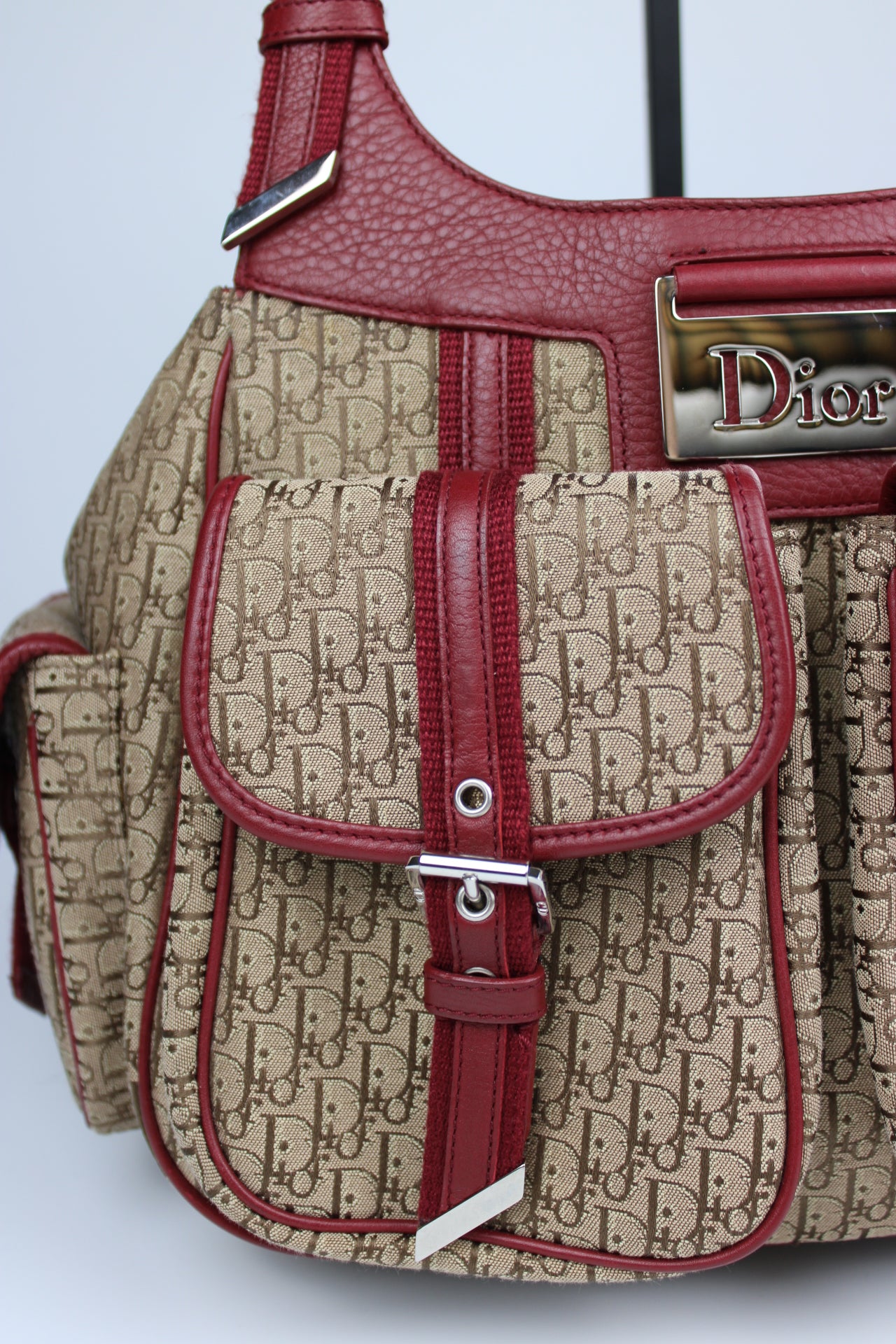 Dior Monogram Columbus Hobo Bag 2006