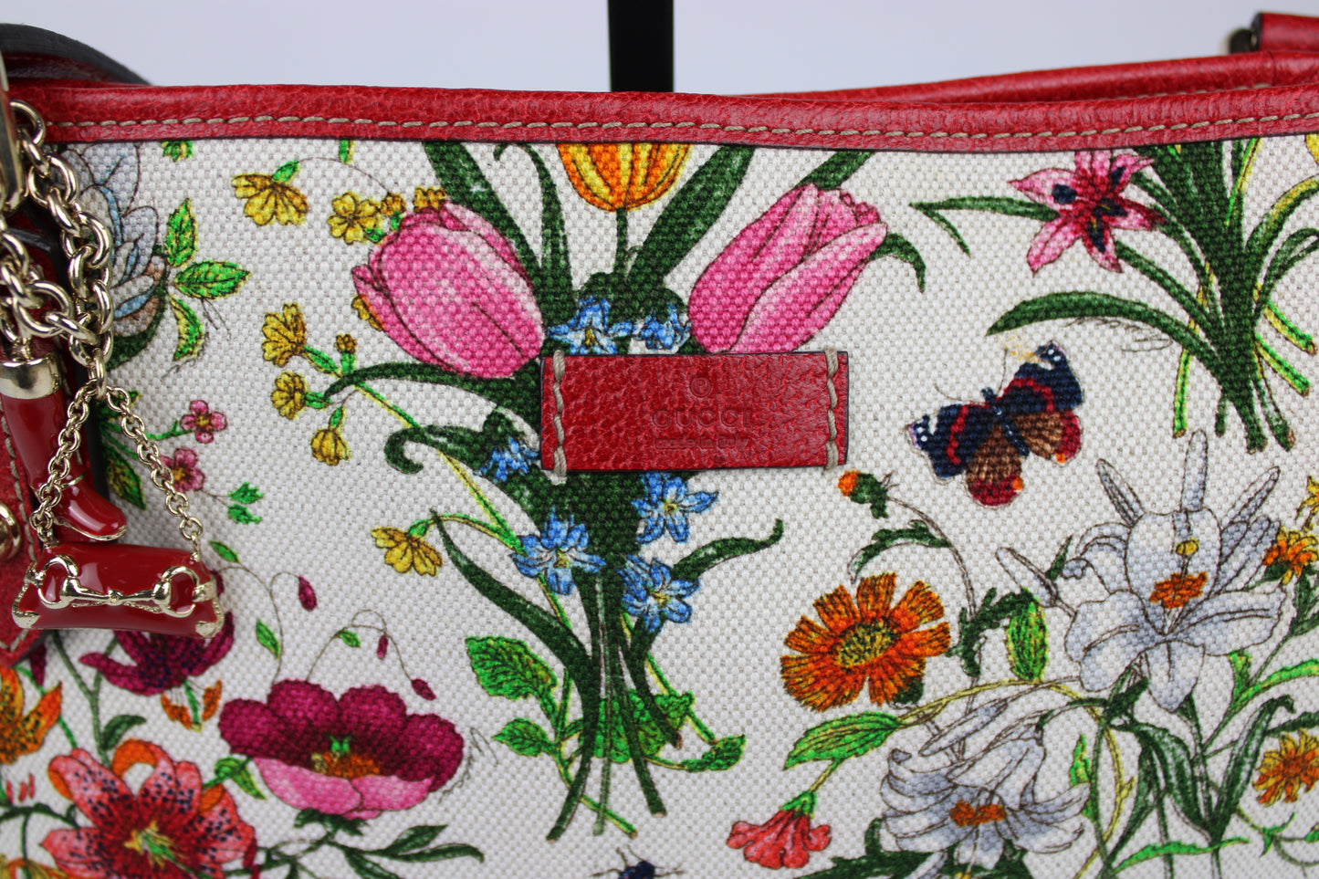 Gucci Floral Charm Cross Body Bag
