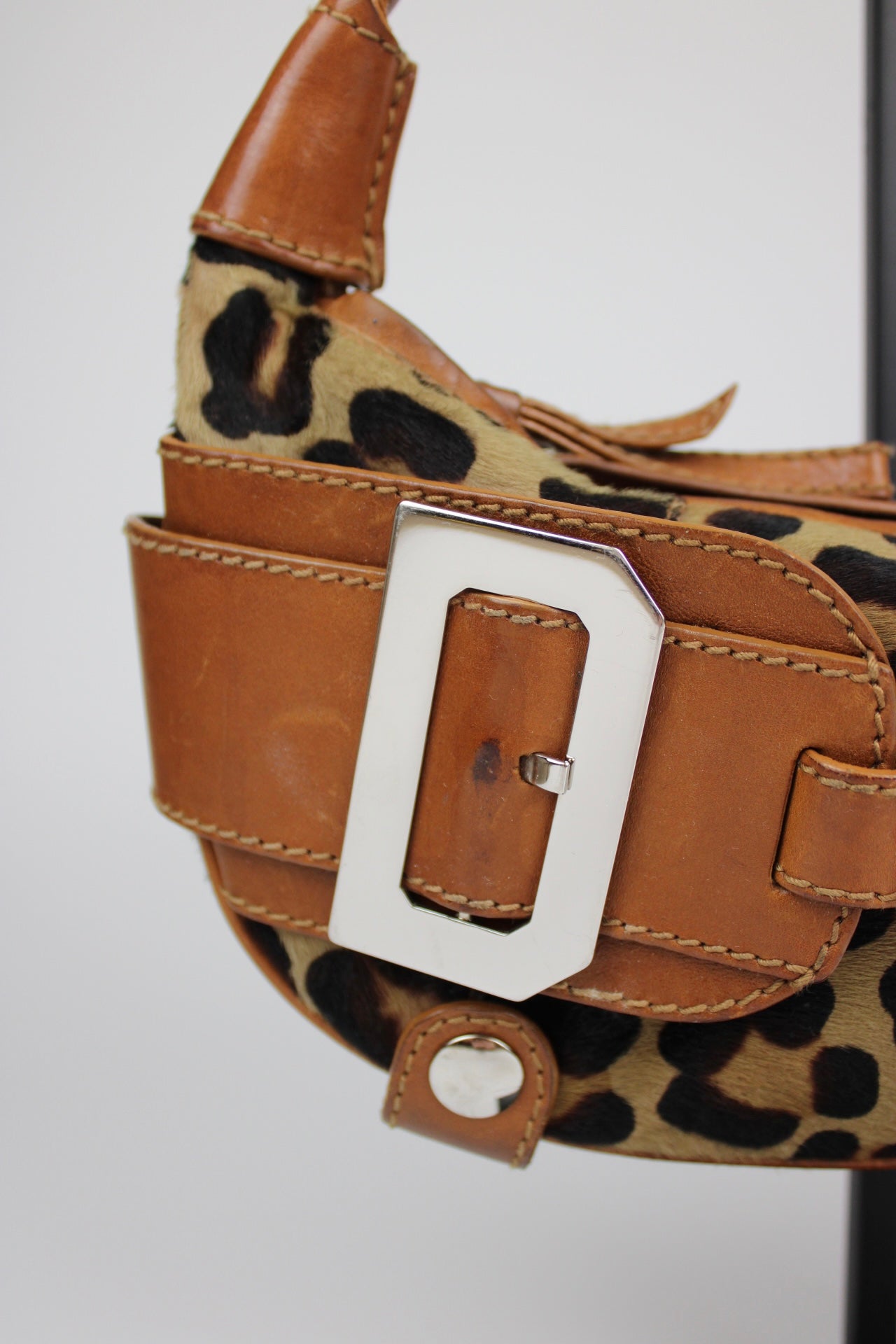 Dolce & Gabbana Pony Hair Leopard Print Bag