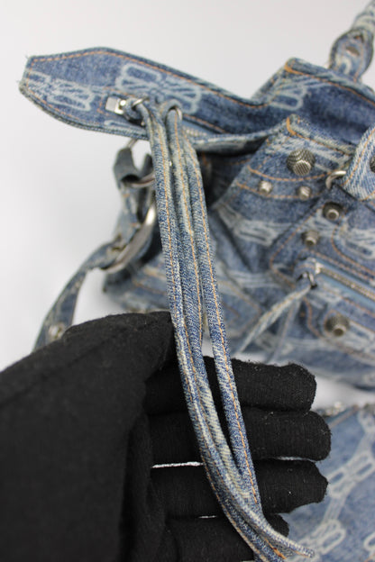 Balenciaga Denim Neo Cagole XS City Bag