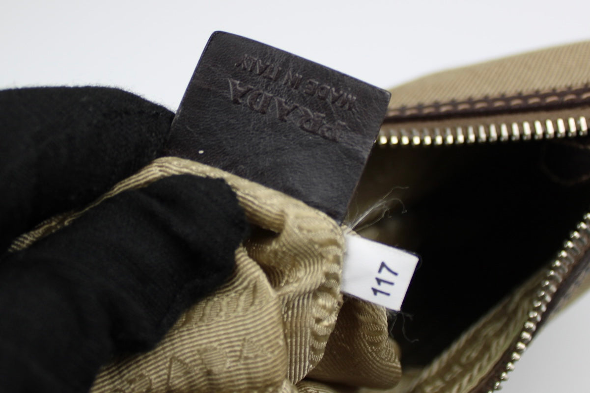 Prada Canvas Mini Hobo Bag