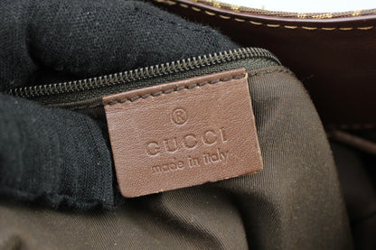 Gucci Monogram Bamboo Shoulder Bag