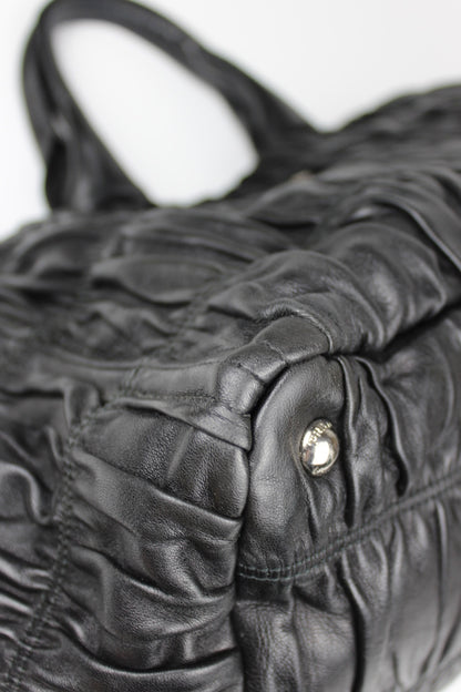 Prada Gaufre Nappa Leather Hobo Tote Bag