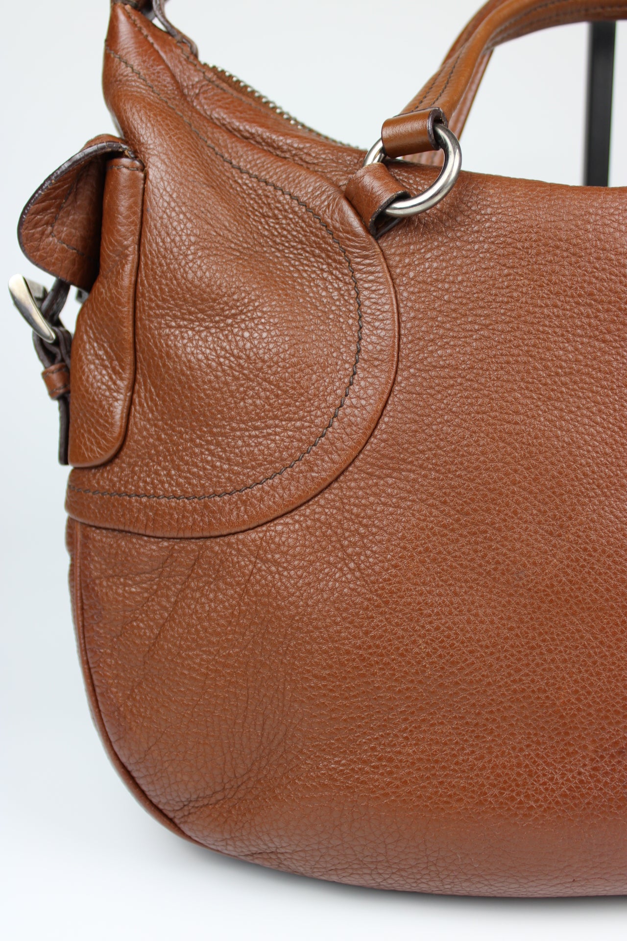Prada Vit Daino Leather Two Way Bag