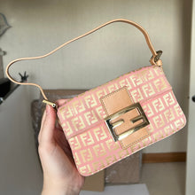 Load image into Gallery viewer, Fendi Zucchino Mini Baguette Bag
