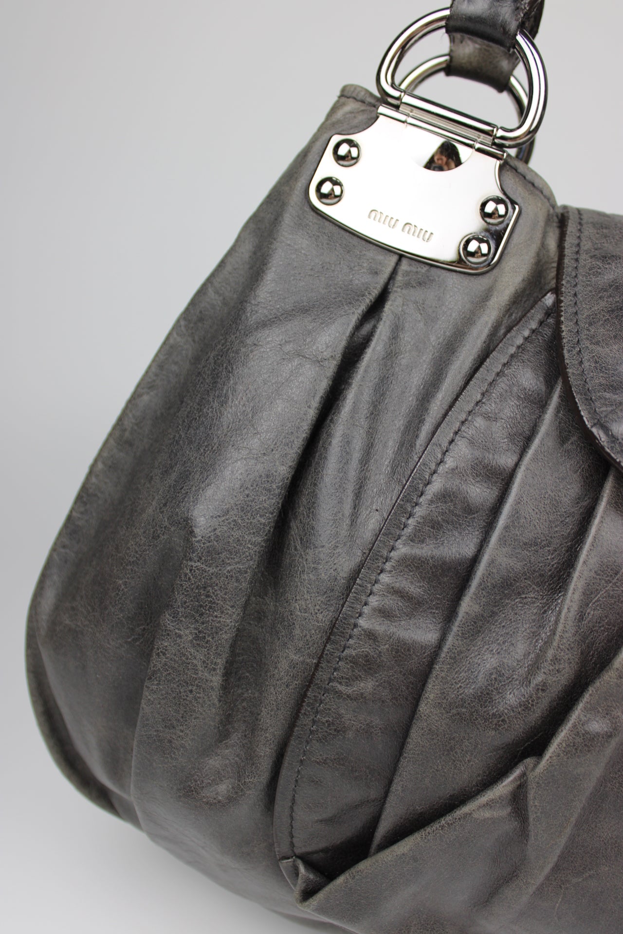 Miu Miu Vitello Shine Tote Bag