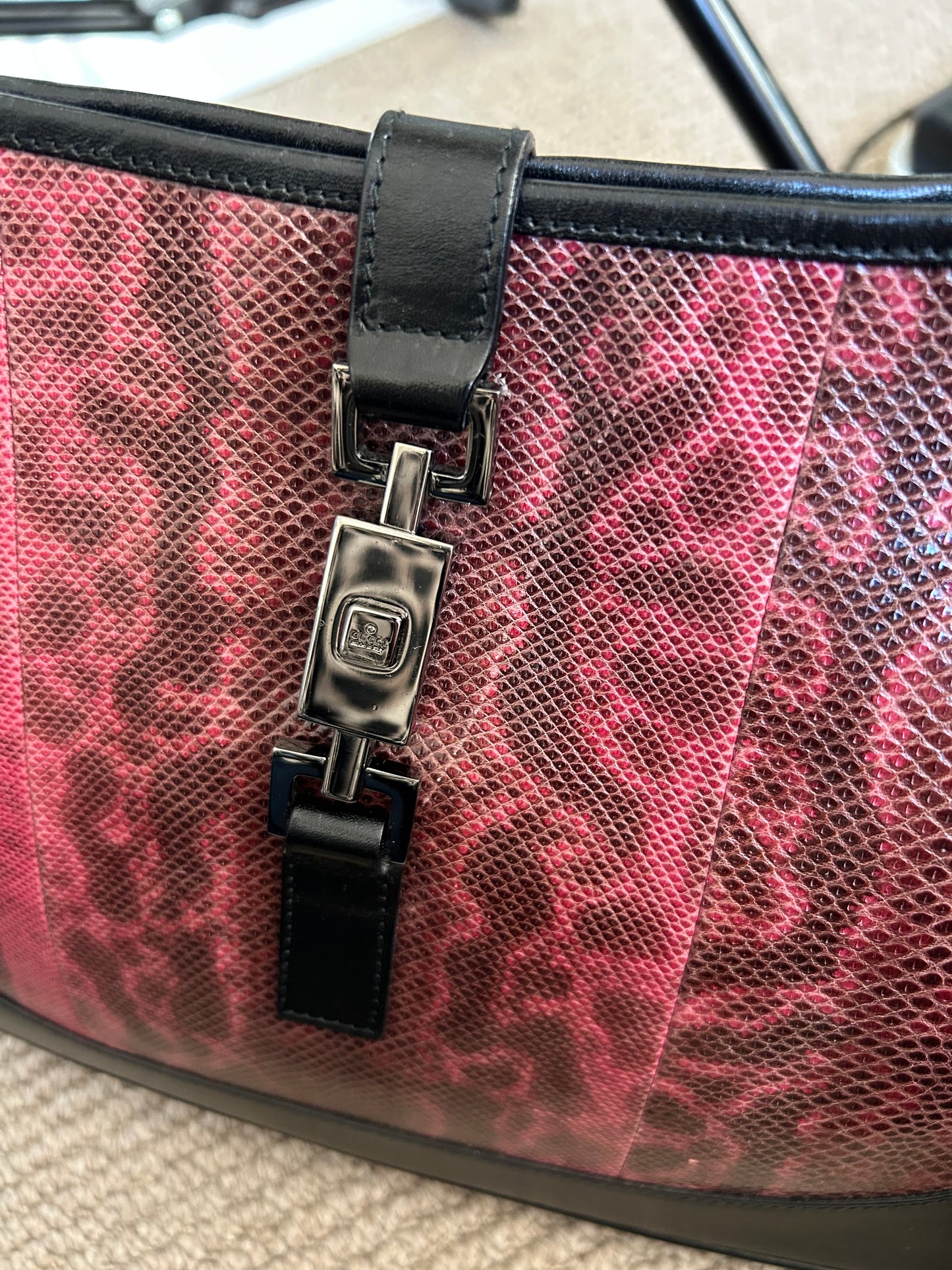 Gucci Tom Ford Snakeskin Jackie Bag 1999