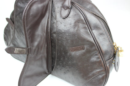Dior Ostrich Leather Double Saddle Bag 2000