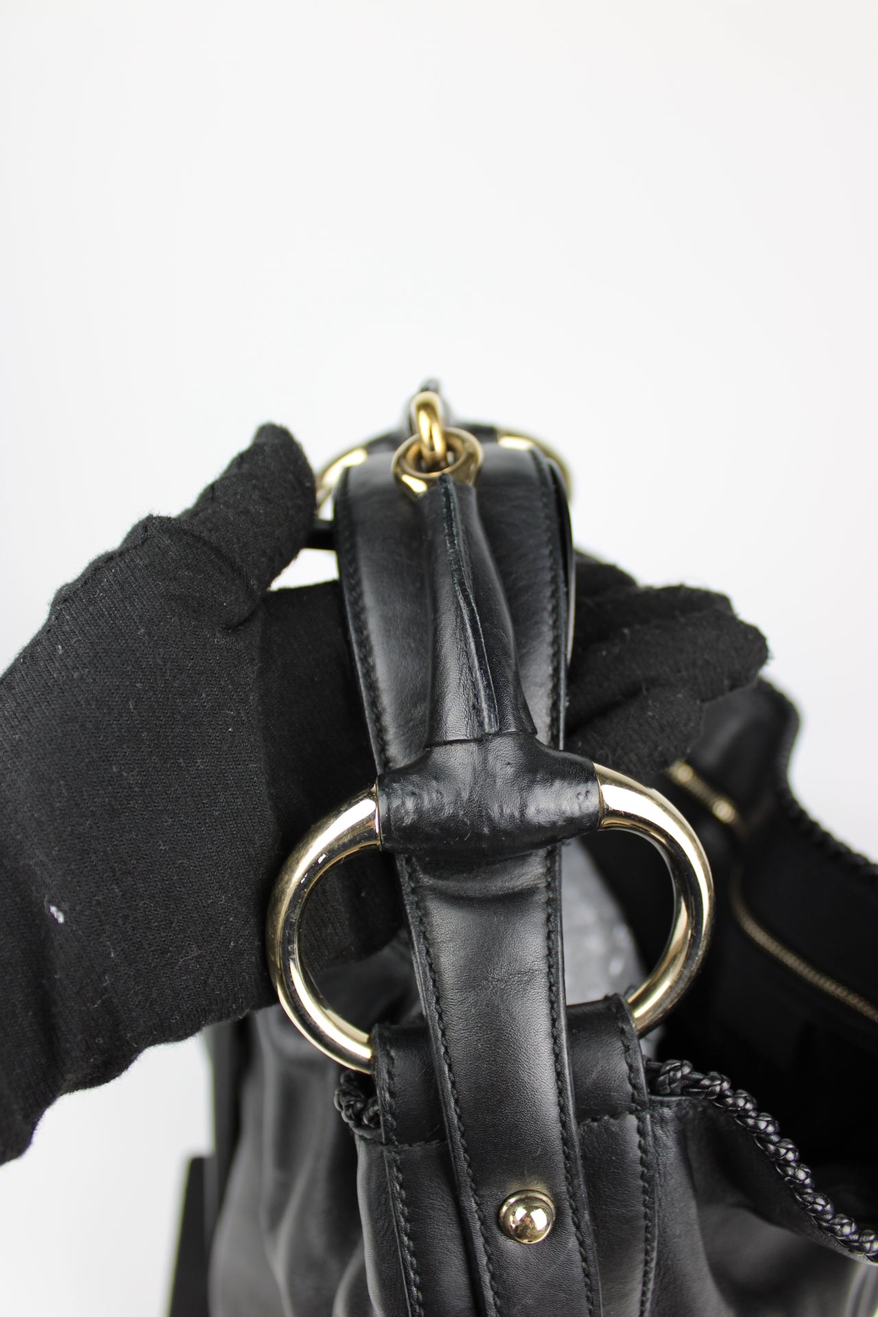 Gucci Horsebit Giant Hobo Leather Bag