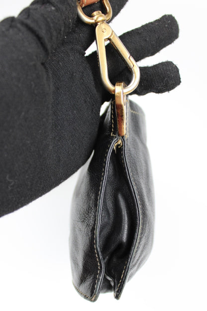 Pre-owned Prada Leather Navy Shoulder Pochette Bag