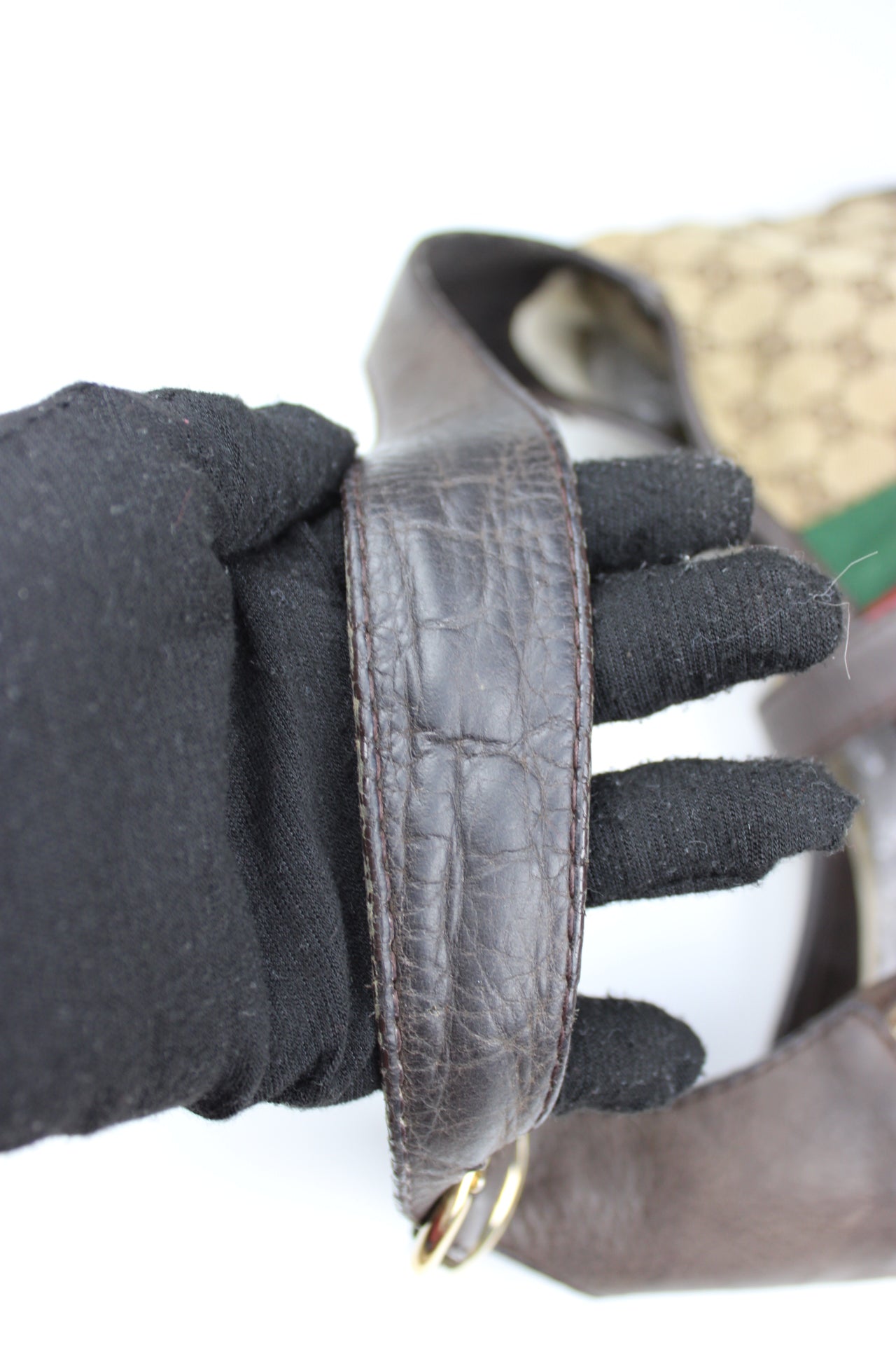 Gucci Monogram Hobo Jackie Bag