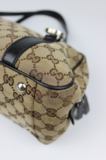 Pre-owned Gucci Monogram Interlocking GG Twins Shoulder Bag
