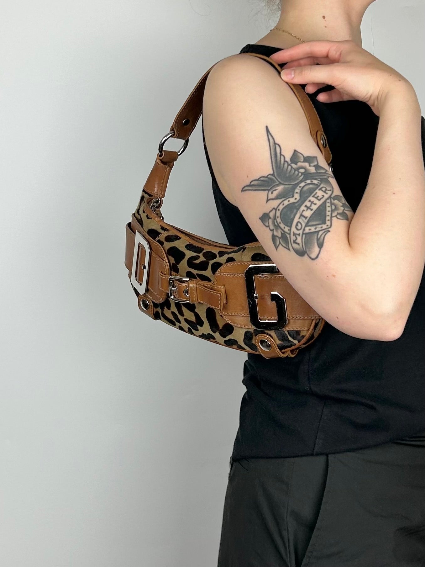 Dolce & Gabbana Pony Hair Leopard Print Bag