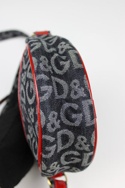 Dolce & Gabbana Monogram Denim Cross Body Bag