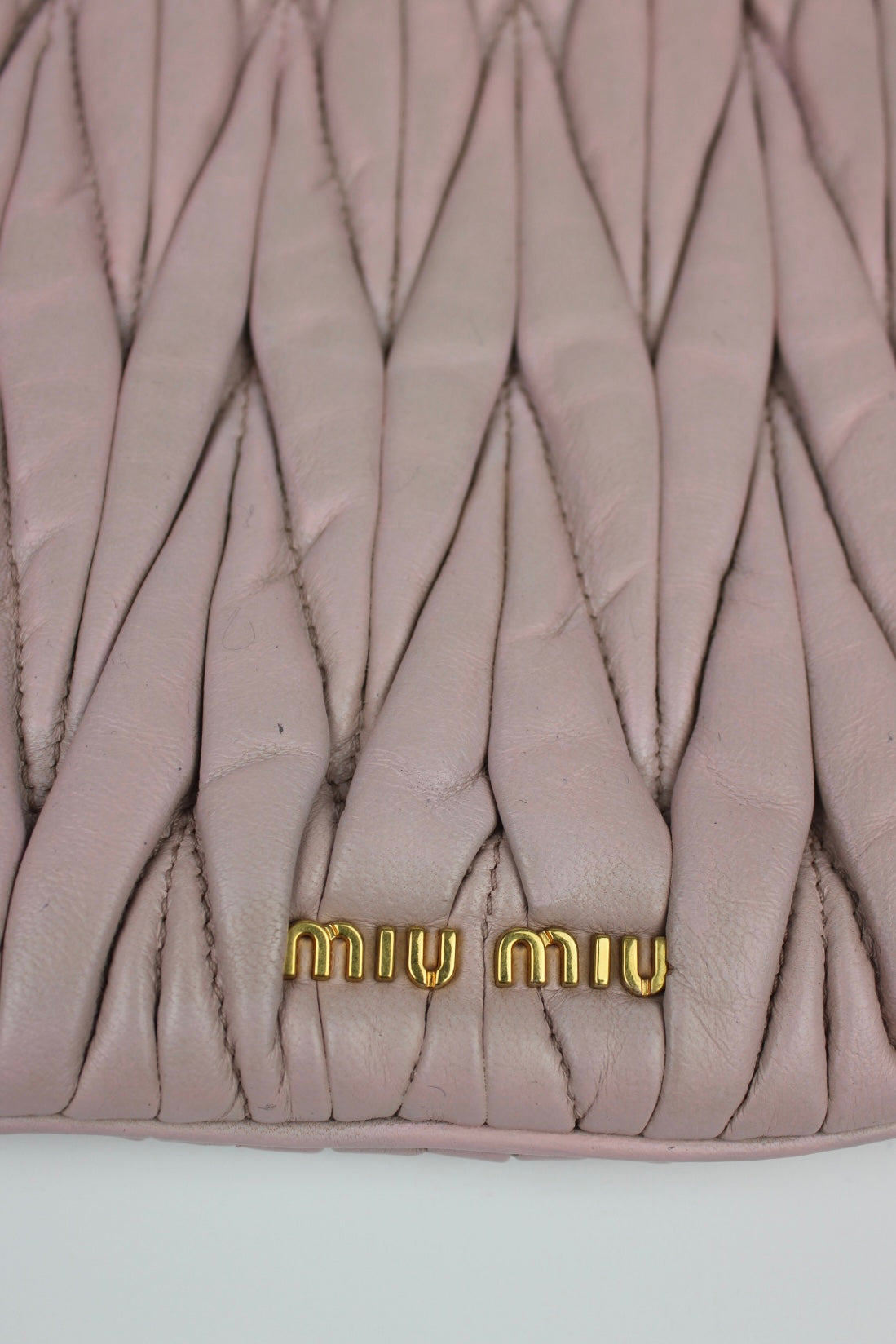 Miu Miu Matelasse Nappa Leather Frame Cross Body Bag
