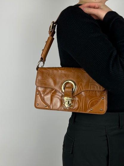 Dolce & Gabbana Leather Baguette Shoulder Bag