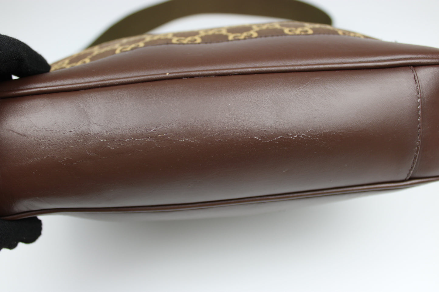 Gucci Monogram Bamboo Shoulder Bag