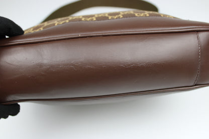 Gucci Monogram Bamboo Shoulder Bag