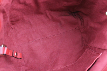 Burberry Leather Canterbury Tote Bag Red