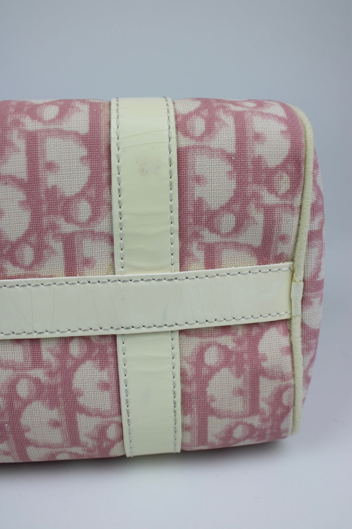 Pre-owned Dior Monogram Pink Mini Boston Bag 2004
