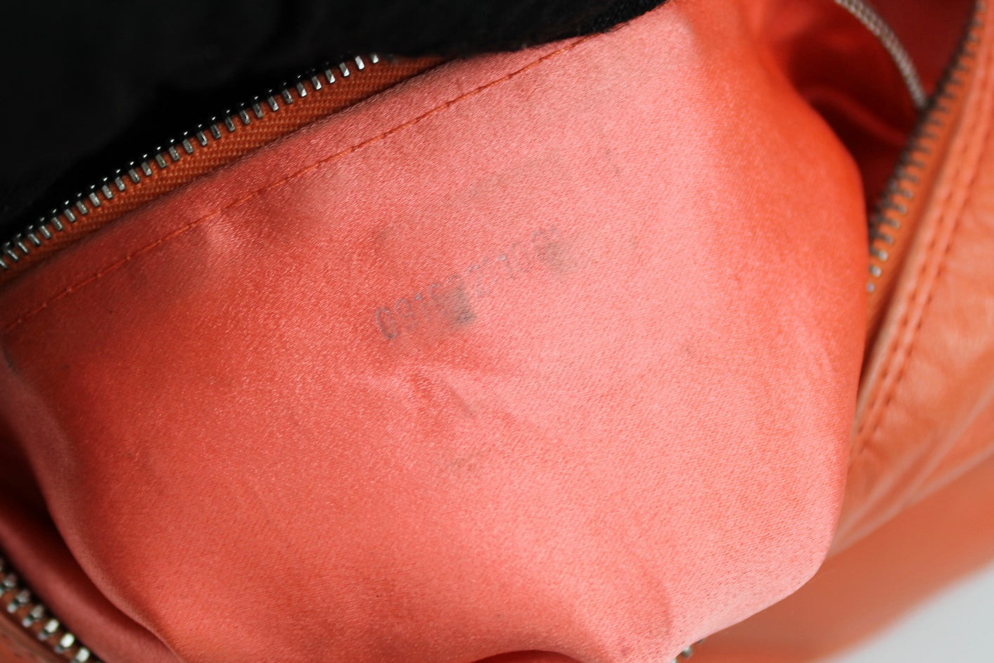 Fendi Leather Croissant Baguette Bag Coral