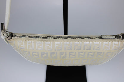 Fendi Zucchino Half Moon Pochette Bag