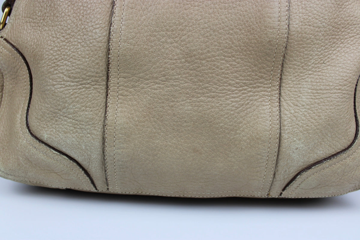 Pre-owned Prada Cervo Leather Hobo Bag