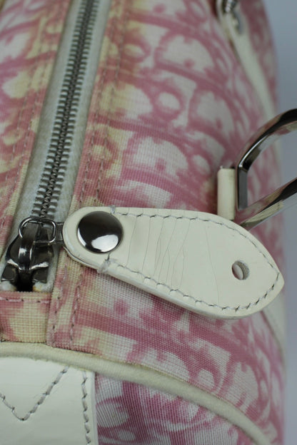 Pre-owned Dior Monogram Pink Mini Boston Bag 2004