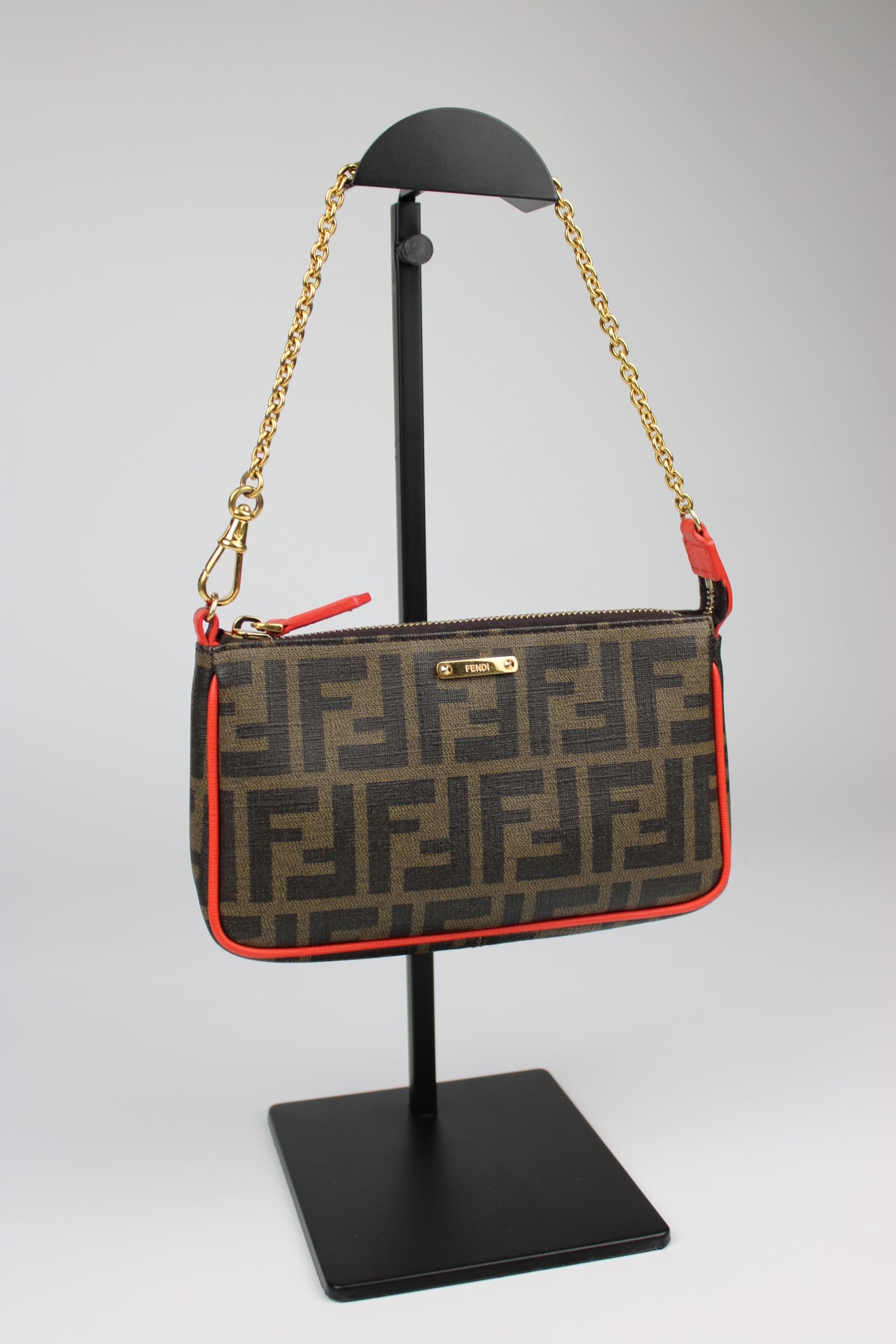 Fendi Zucca Chain Pochette Bag