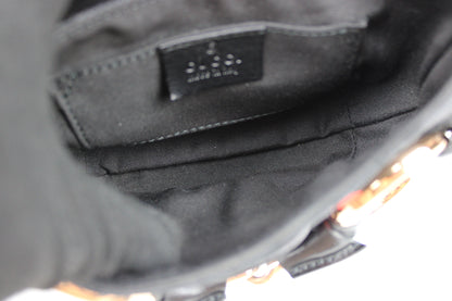 Gucci Monogram Horsebit Mini Pochette Bag
