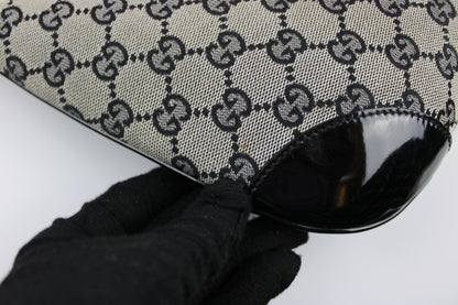 Pre-owned Gucci Monogram Crescent Bag