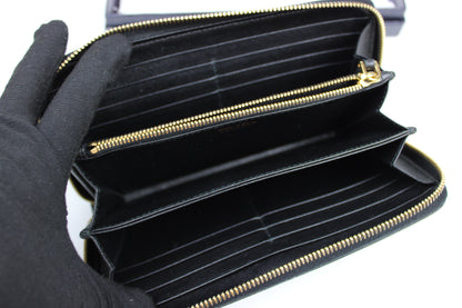Prada Saffiano Leather Zip Around Long Wallet 2017 (With Receipt)