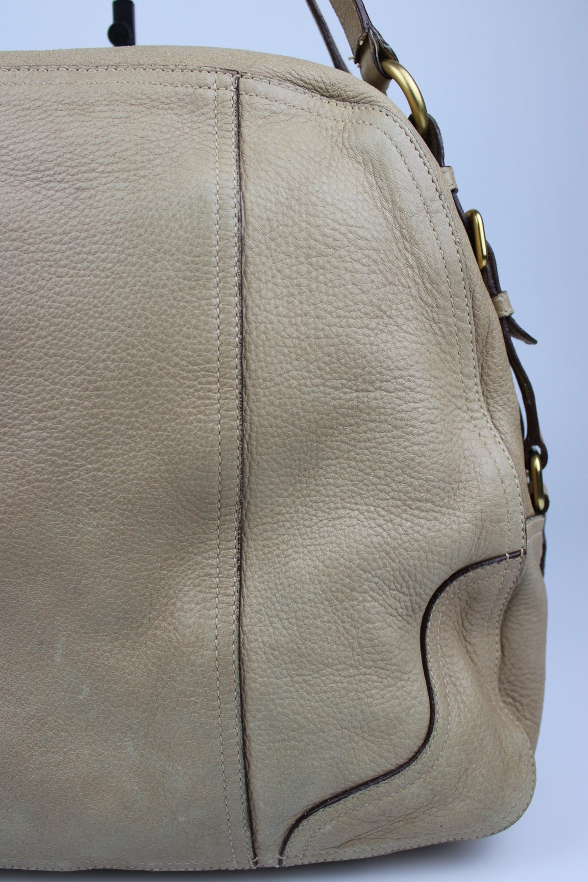 Pre-owned Prada Cervo Leather Hobo Bag