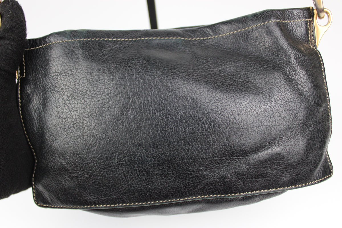 Pre-owned Prada Leather Navy Shoulder Pochette Bag