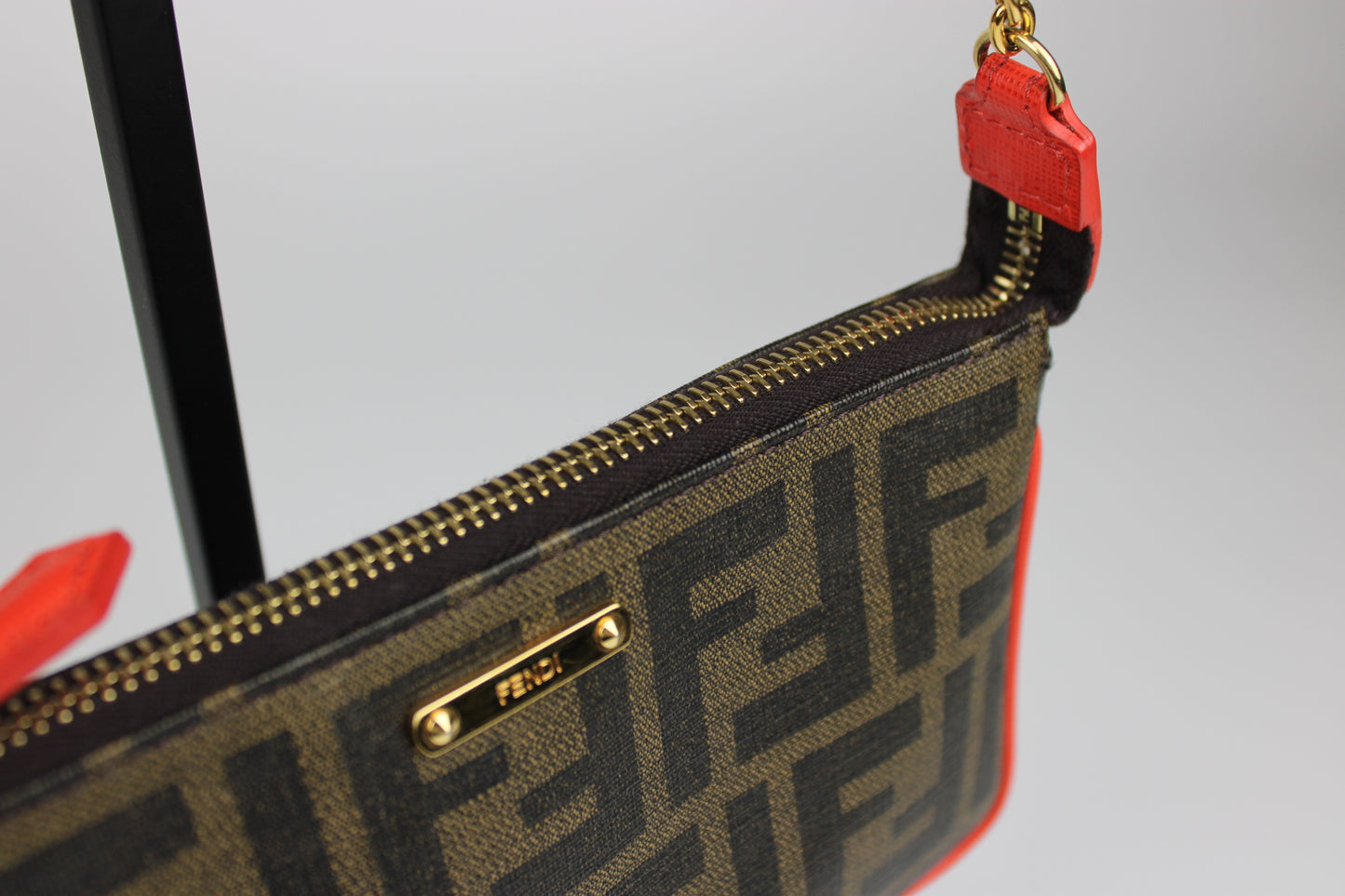 Fendi Zucca Chain Pochette Bag