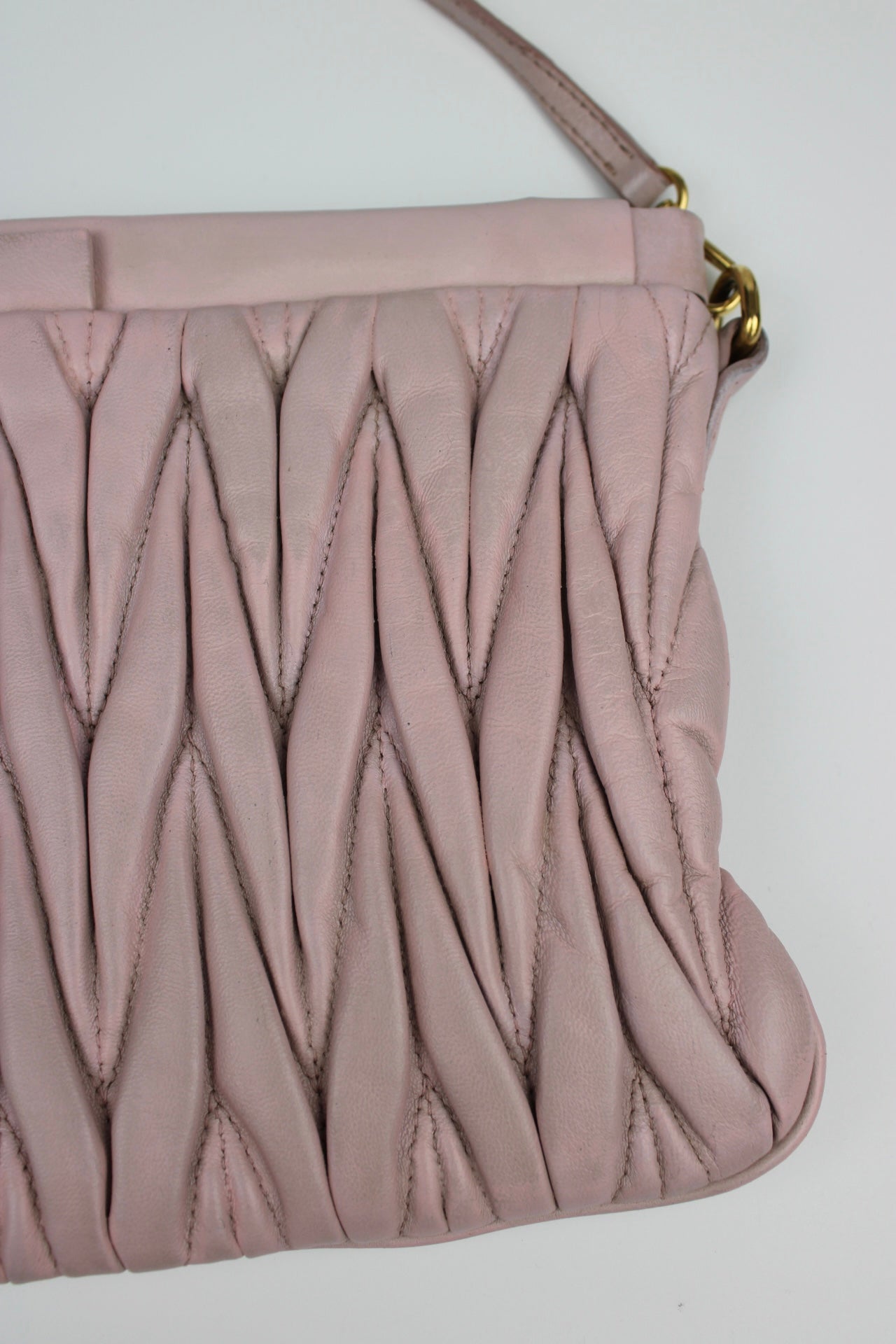 Miu Miu Matelasse Nappa Leather Frame Cross Body Bag