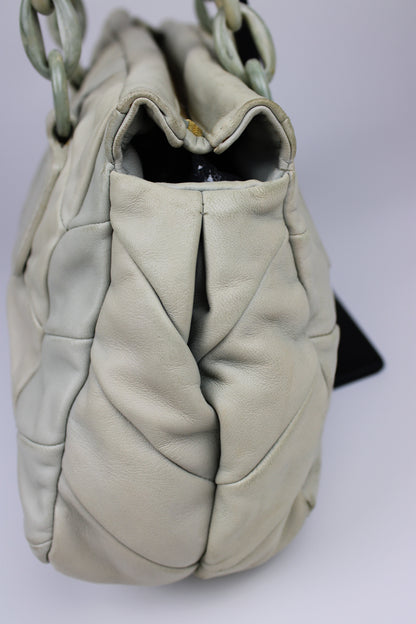 Miu Miu Leather Marbled Strap Shoulder Bag