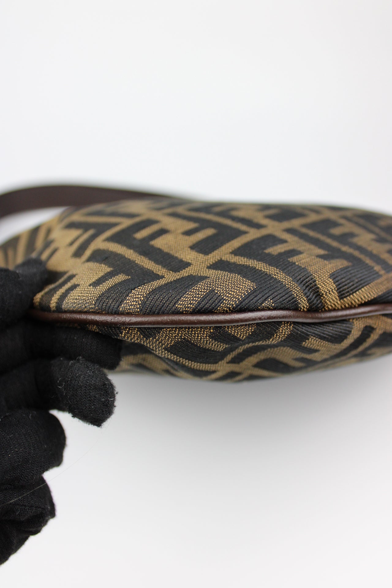 Fendi Zucca Oyster Shoulder Bag