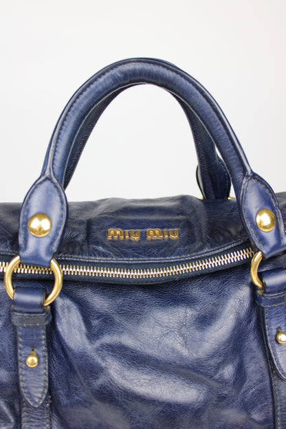 Miu Miu Navy Bow 2-Way Bag