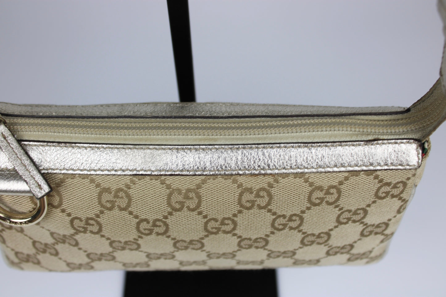 Gucci Monogram D-Ring Pochette Bag