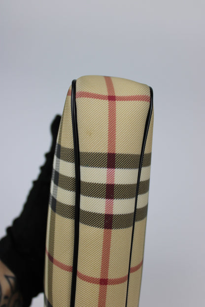 Pre-owned Burberry Nova Check Pochette Bag 2002