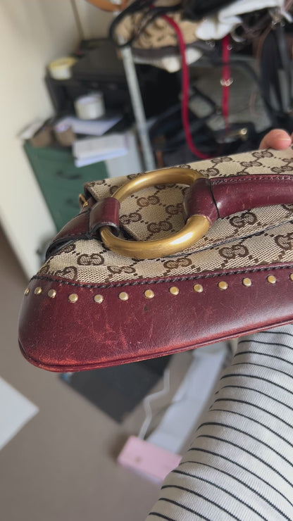 Gucci Tom Ford Monogram Horsebit Bag 2003