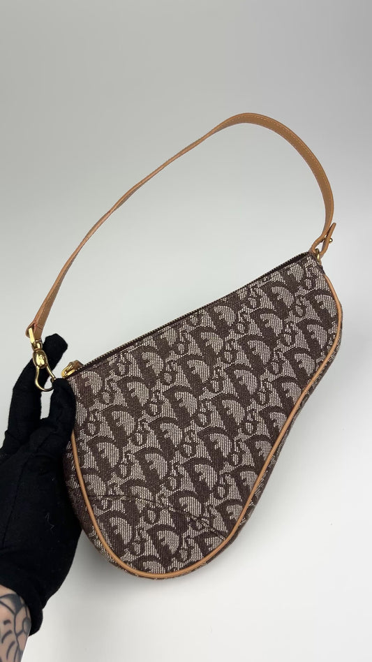 Dior Monogram Mini Saddle Bag 2001