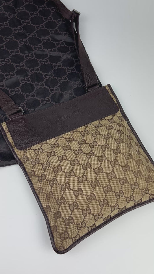 Gucci Monogram Cross Body Bag